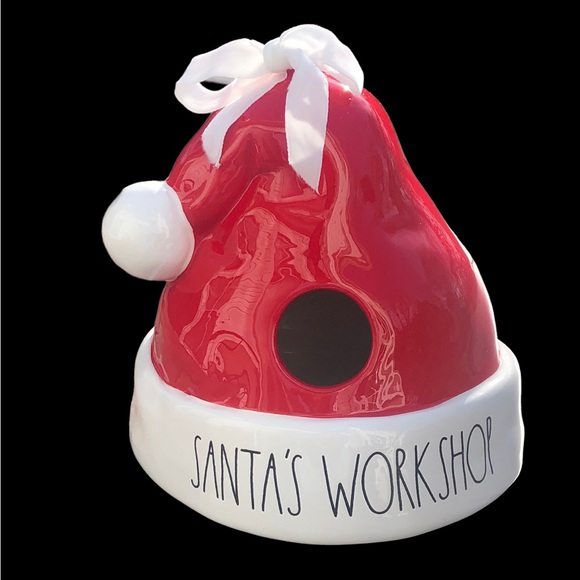 Rae Dunn Santa’s workshop birdhouse bird house - Picture 7 of 9